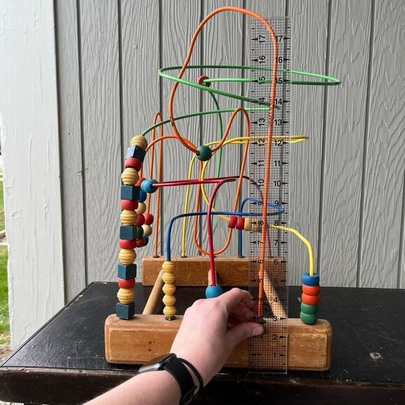 Vintage Educo Super Maze Wooden Children's Toy 20" H × 15" W × 12" D - Picture 16 of 16